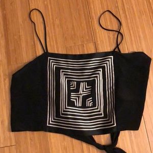 SOLD Tie Back Crop-Top